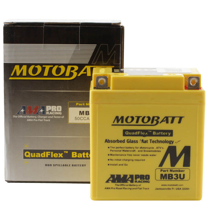 Motobatt Battery Quadflex AGM - MB3U