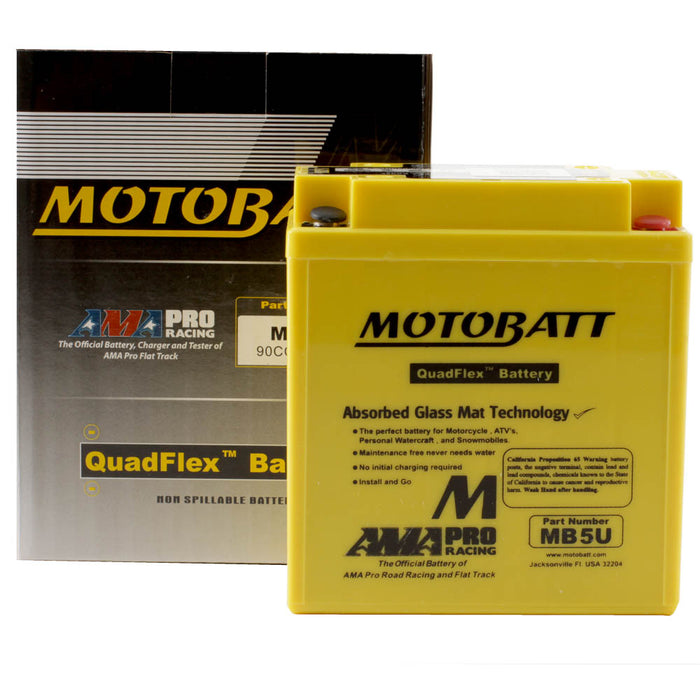 Motobatt Battery Quadflex AGM - MB5U