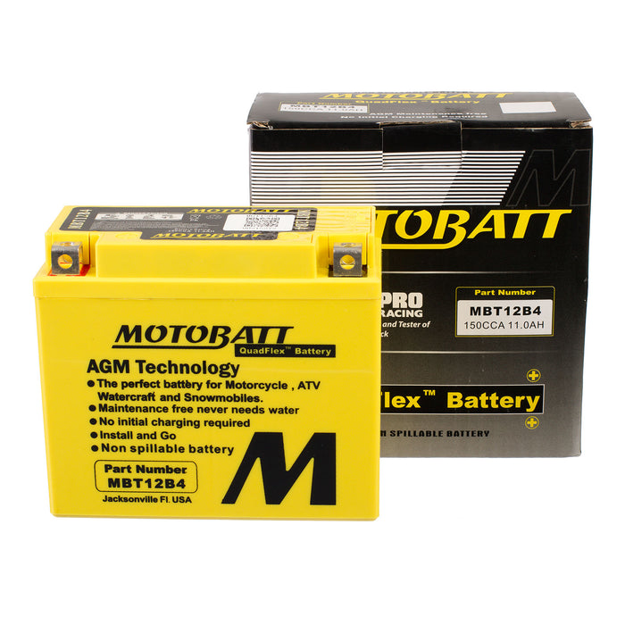 Motobatt Battery Quadflex AGM - MBT12B-4