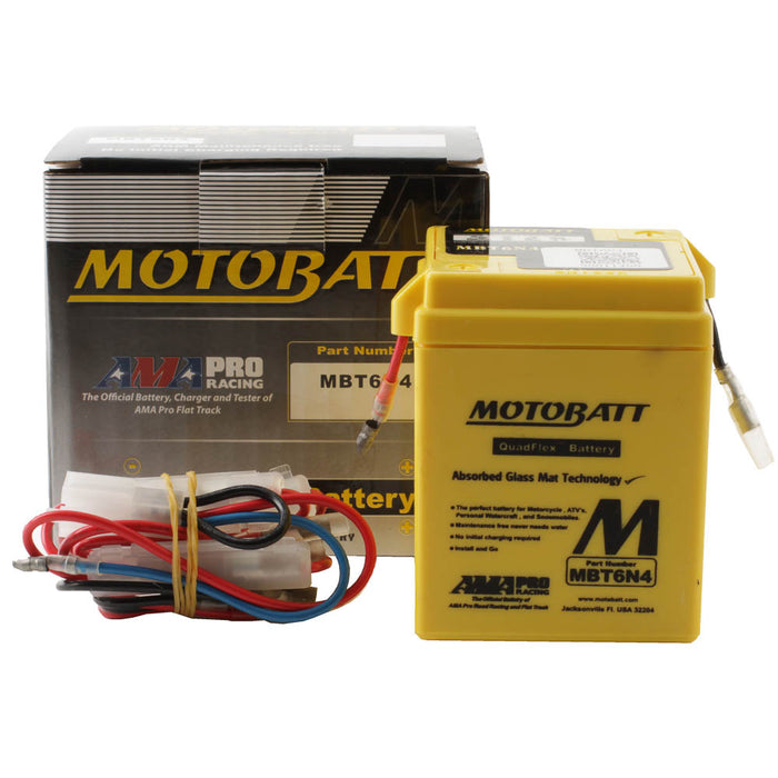 Motobatt Battery Quadflex AGM - MBT6N4