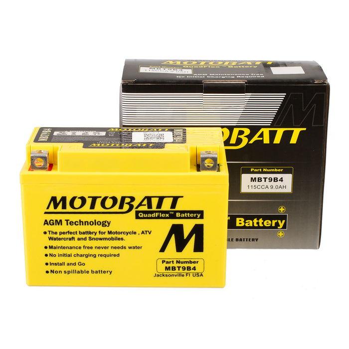 Motobatt Battery Quadflex AGM - MBT9B4