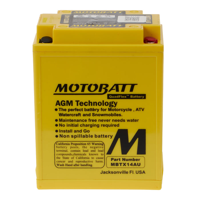 Motobatt Battery Quadflex AGM - MBTX14AU