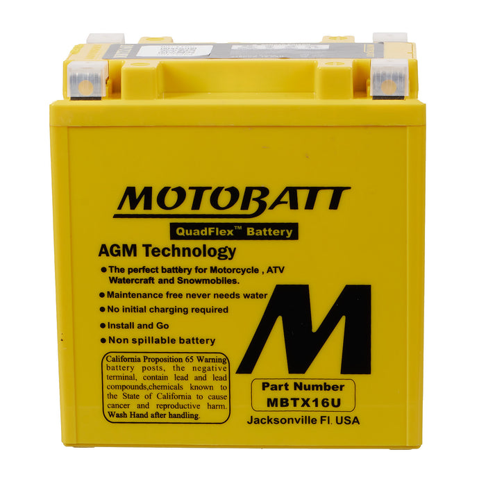 Motobatt Battery Quadflex AGM - MBTX16U