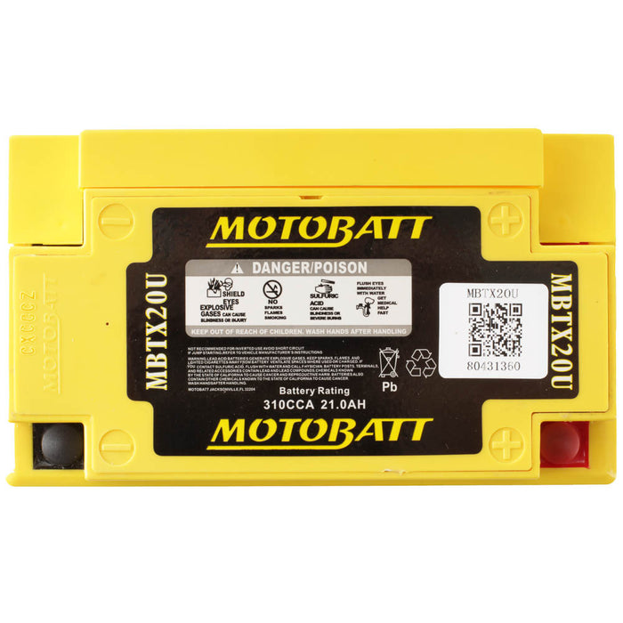 Motobatt Battery Quadflex AGM - MBTX20U