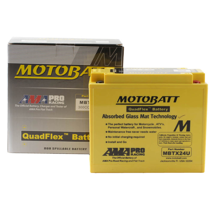Motobatt Battery Quadflex AGM - MBTX24U