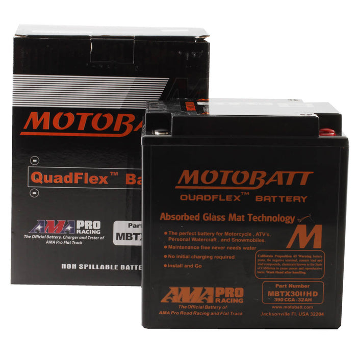 Motobatt Battery Quadflex AGM - MBTX30UHD