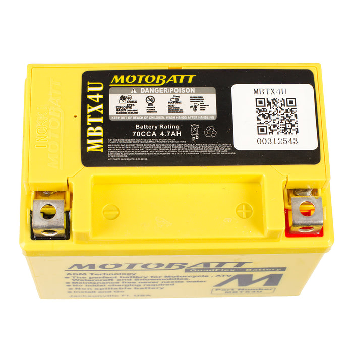 Motobatt Battery Quadflex AGM - MBTX4U