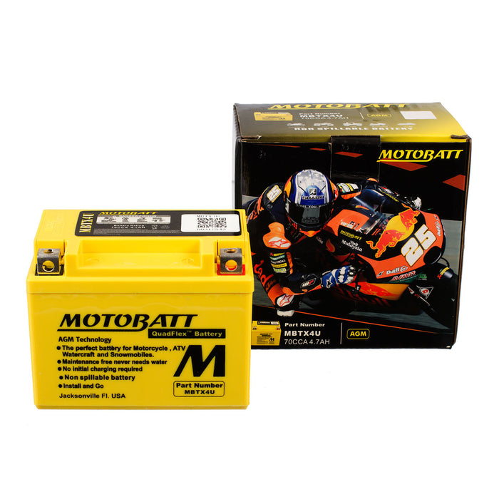 Motobatt Battery Quadflex AGM - MBTX4U