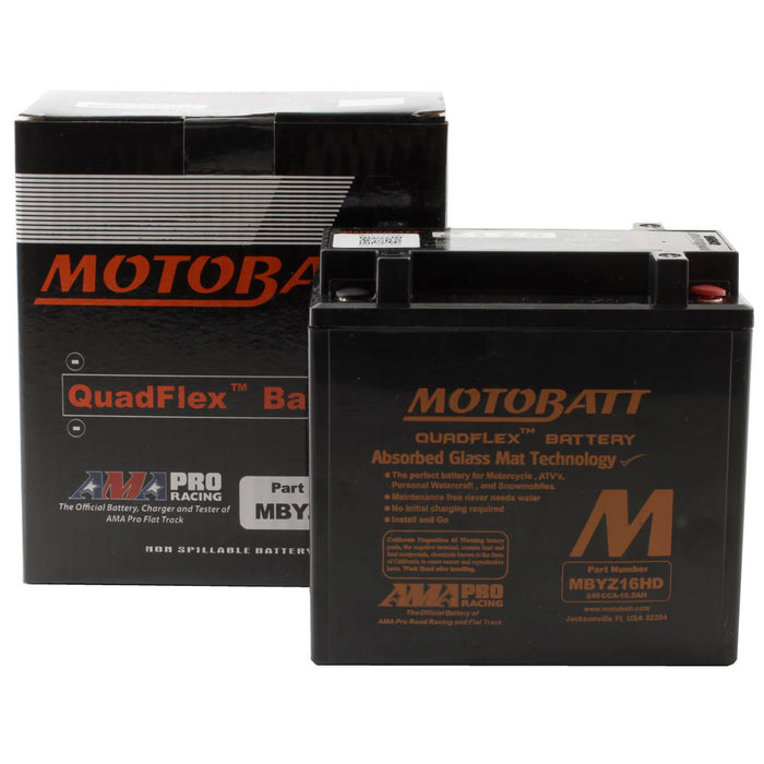 Motobatt Battery Quadflex AGM - MBYZ16HD