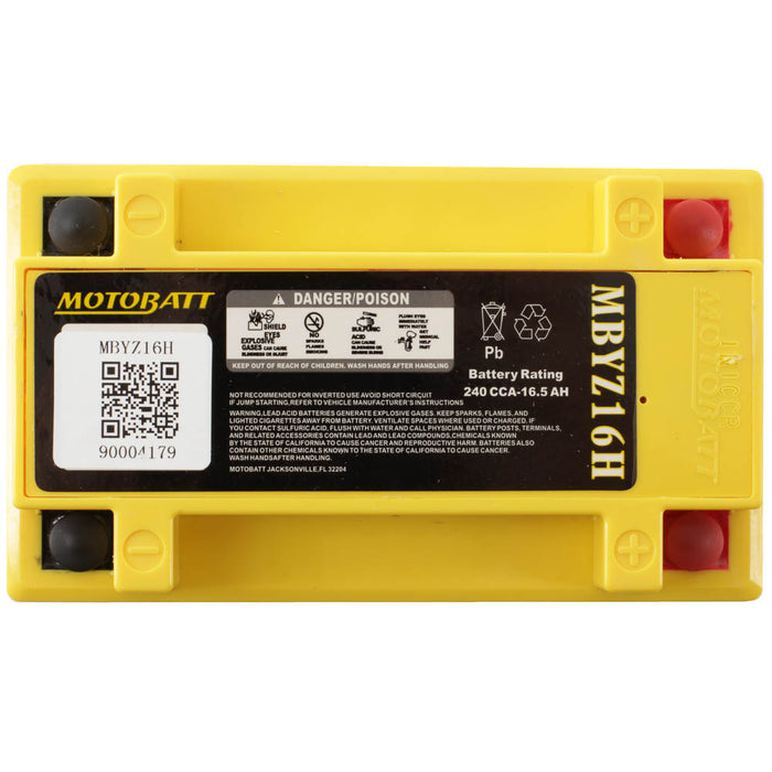 Motobatt Battery Quadflex AGM - MBYZ16-H