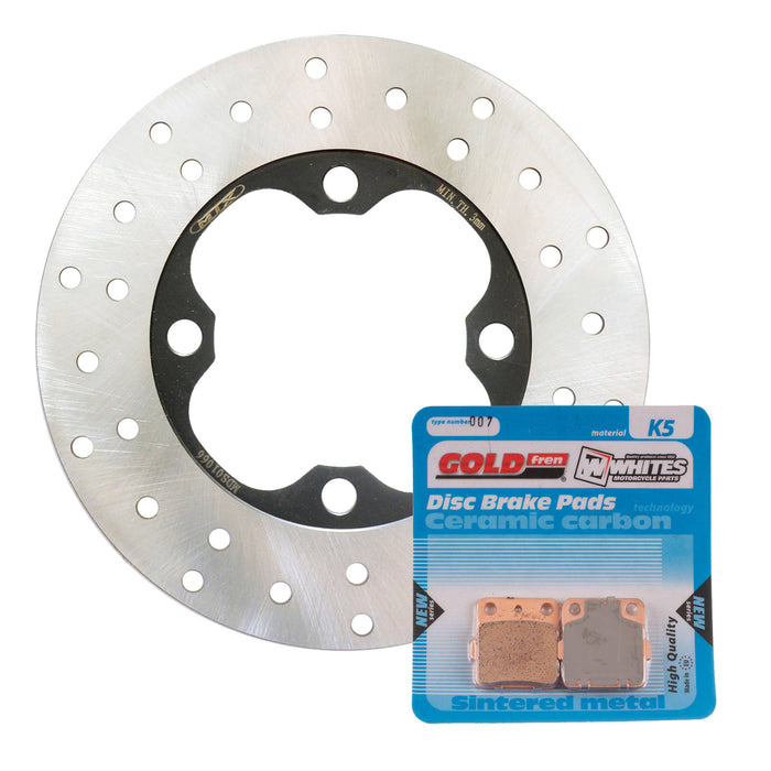 BRAKE DISC & PAD FRONT KIT - HON TRX420FA 09-13