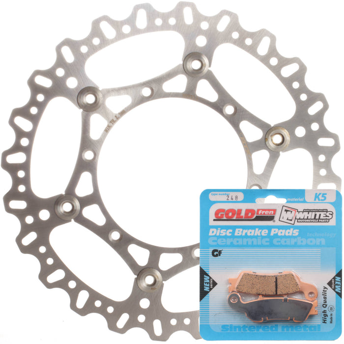 BRAKE DISC & PAD FRONT KIT - YAM YZ125 17-20