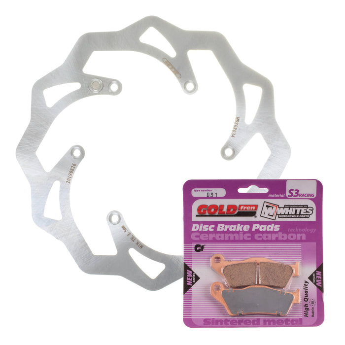 BRAKE DISC & PAD FRONT KIT - KTM 250 SX-F 07-19 - WAVE