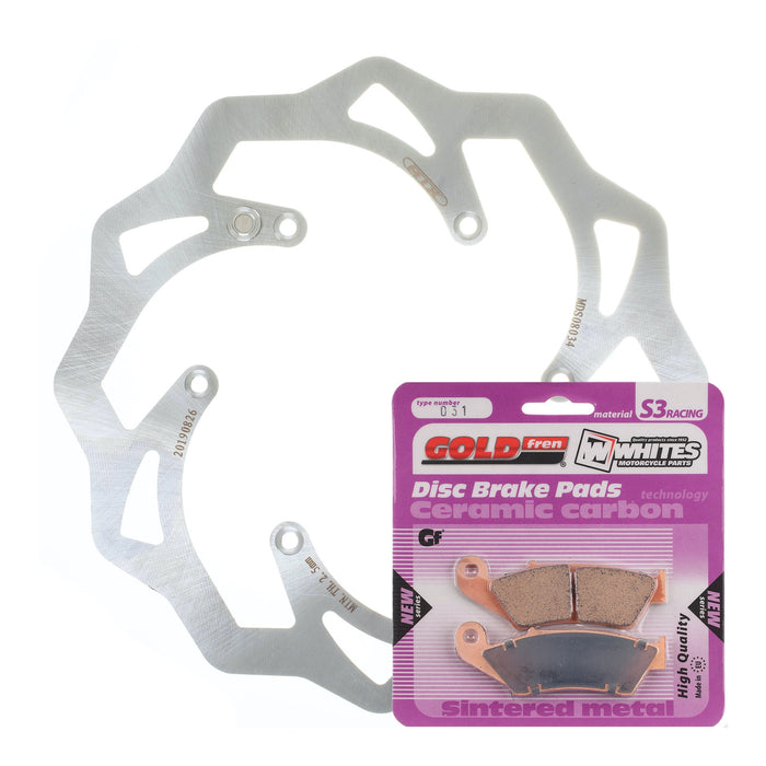 BRAKE DISC & PAD FRONT KIT - KTM 450 SX-F 07-19 - WAVE