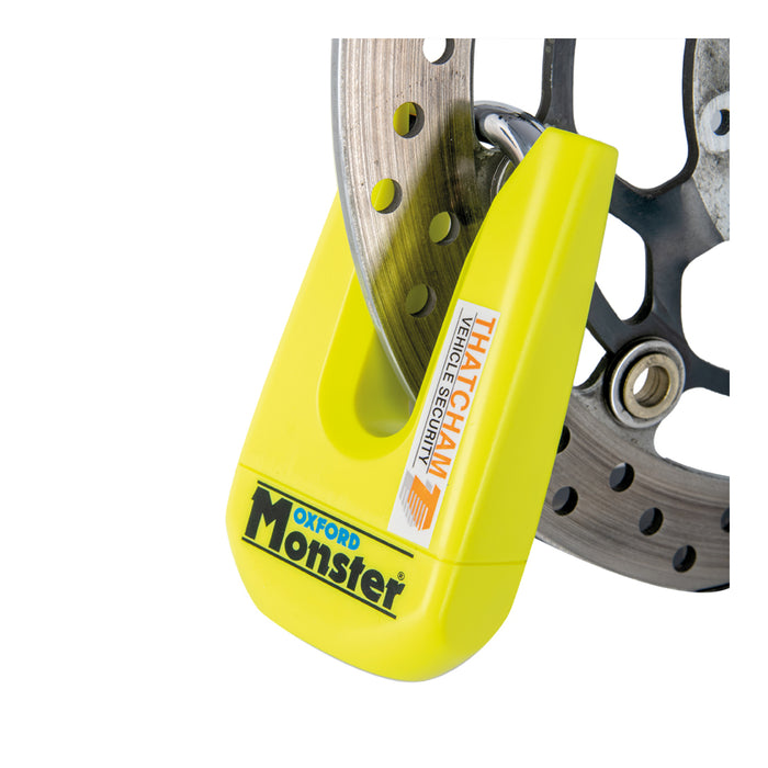 Oxford Disc Lock Monster - Yellow