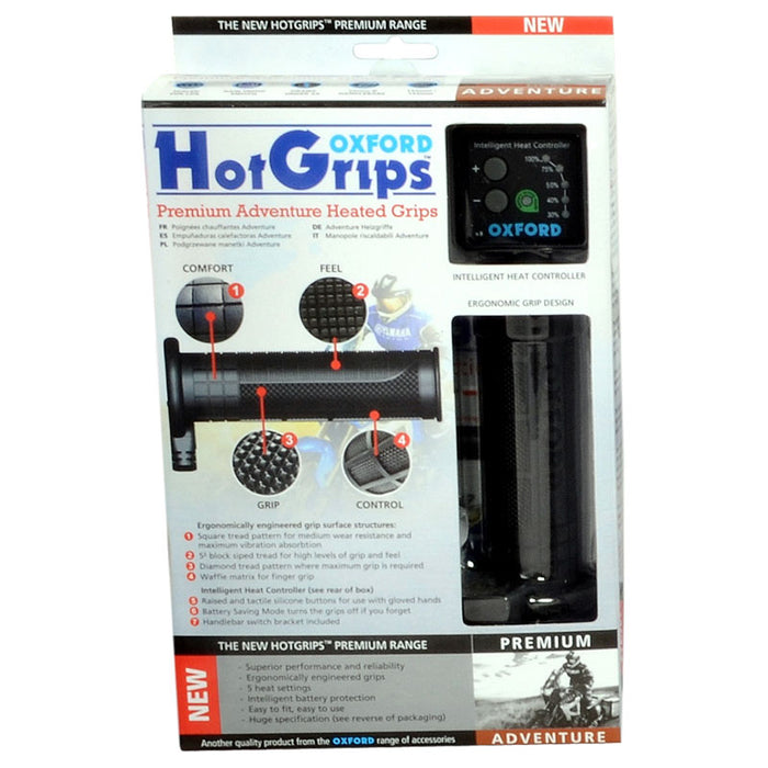 OXFORD HOT GRIPS PREMIUM ADVENTURE with V8 SWITCH