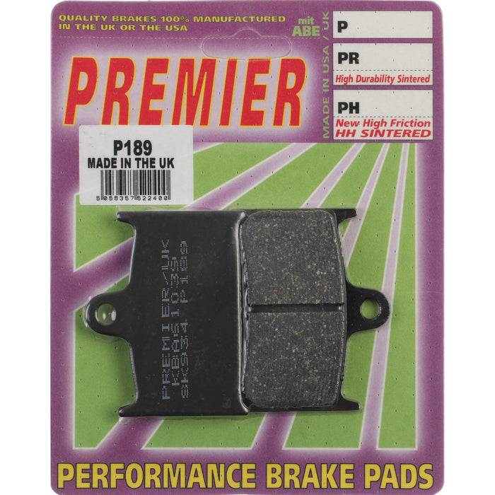 Premier Brake Pads - P Organic Standard