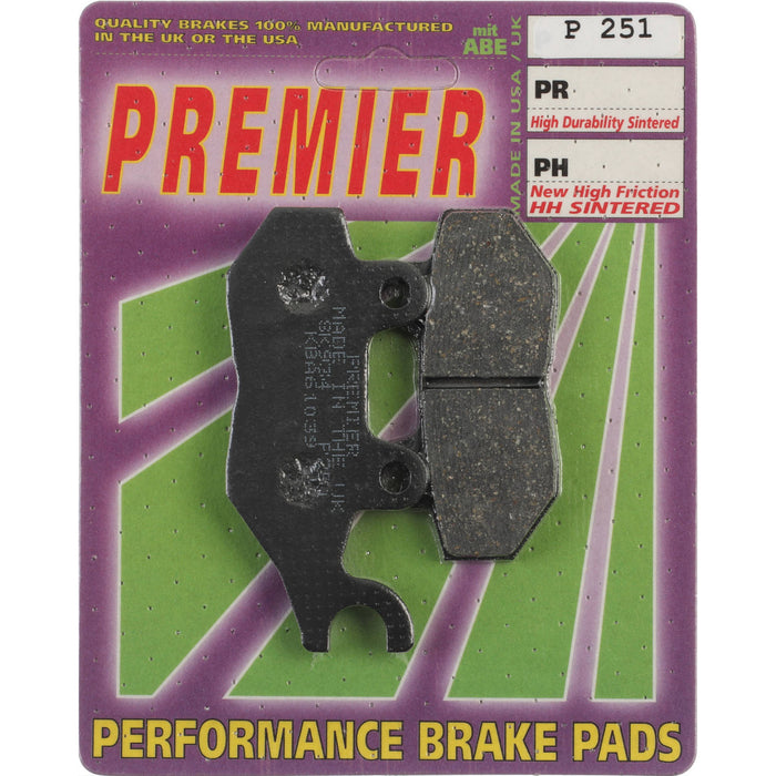 Premier Brake Pads - P Organic Standard