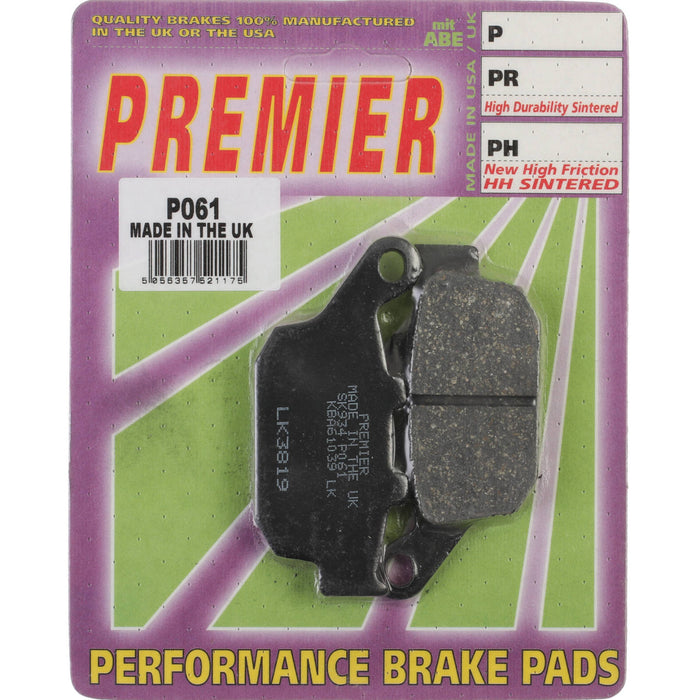 Premier Brake Pads - P Organic Standard