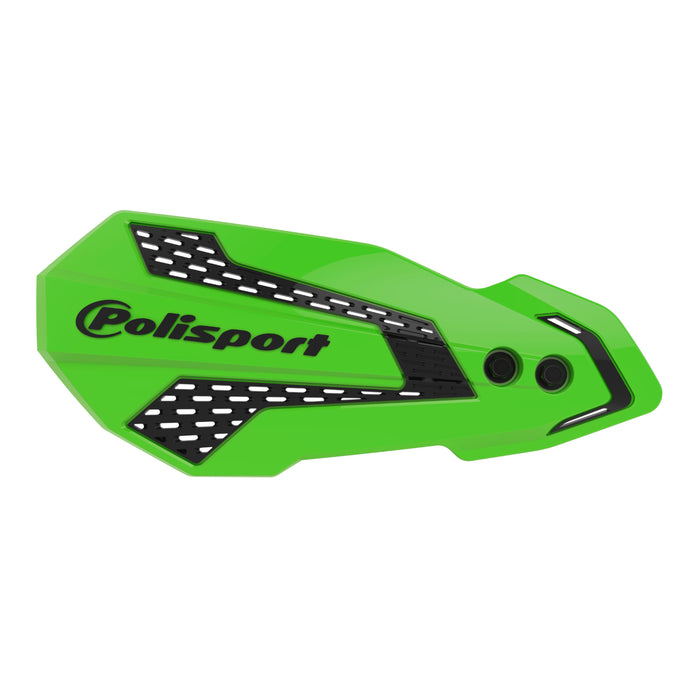 Polisport MX Flow Handguard Green / Black Suzuki Kawasaki Yamaha