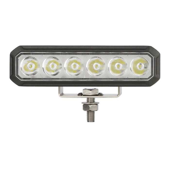 WHITES WORK LIGHT 150MM - SPOT - OSRAM LED SINGLE MOUNT