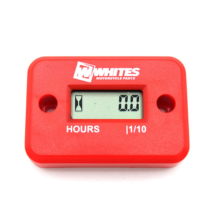 Whites Hour Meter - Red