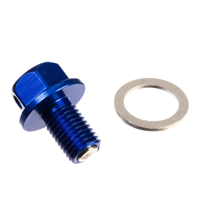 Whites Magnetic Sump Plug M10 x 15 x 1.5 - Blue