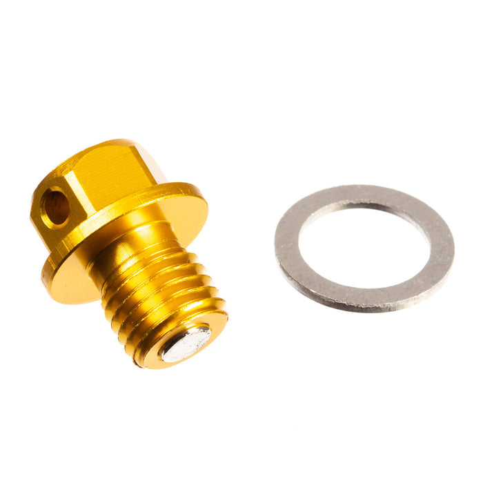 Whites Magnetic Sump Plug M12 x 12 x 1.5 - Gold