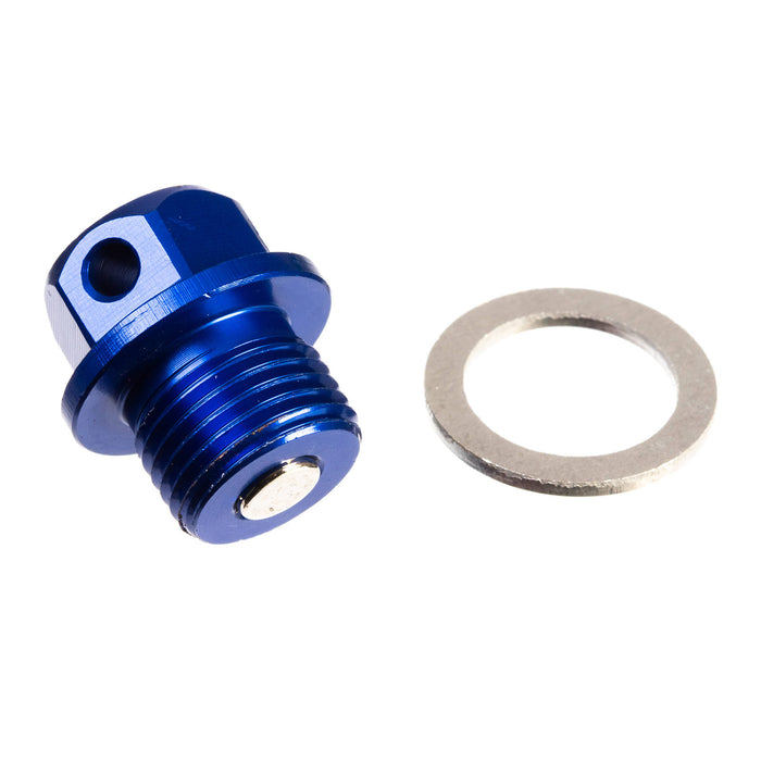 Whites Magnetic Sump Plug M14 x 10 x 1.25 - Blue