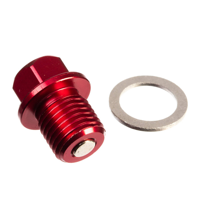 Whites Magnetic Sump Plug M14 x 14 x 1.5 - Red